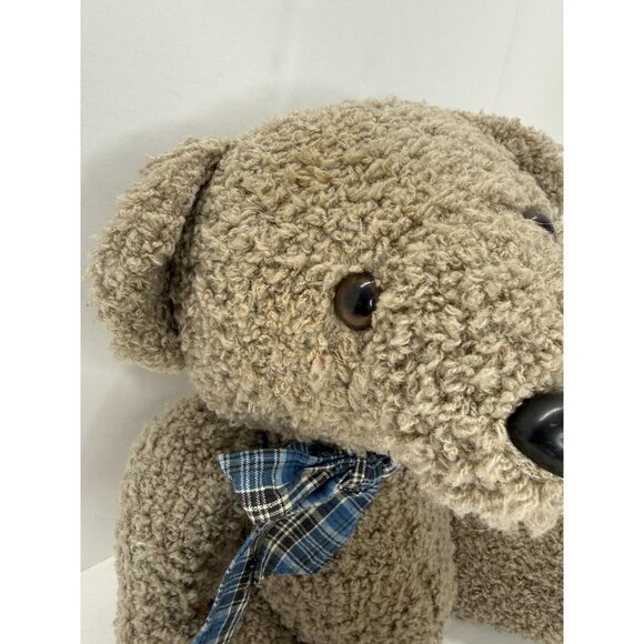 Midwestern Home Products Teddy Bear Plush Blue Bow 15" Stuffed Animal Jointed - Picture 2 of 10